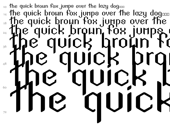 Sigil Sans font waterfall